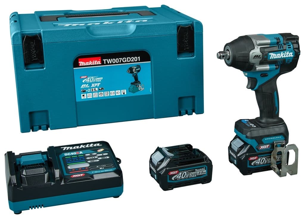TW007GD201 Akku Schlagschrauber 1/2" 40 Volt max 2.5A h Li-ion in Makpac