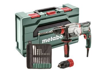 Metabo Kombihammer SDS-Plus UHE 2660-2 mit SDS-Plus Bohr- &amp;amp; Meißelset im Koffer