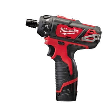 Milwaukee Akku-Kompaktschrauber M12 BD-202C mit 2x 2,0 Ah + Lader im Koffer