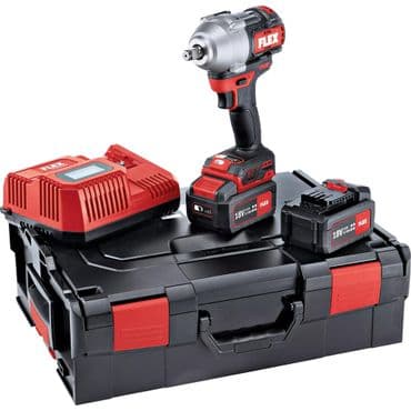 Flex Akku Schlagschrauber IW 1/2&amp;quot; 750 18.0-EC 5.0/Set, 2x 5,0 Ah und Lader in L-BOXX 136