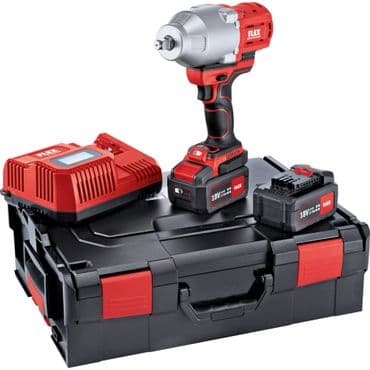 Flex Akku Schlagschrauber IW 1/2&amp;quot; 950 18.0-EC 5.0/Set, 2x 5,0 Ah und Ladegerät in L-BOXX 136