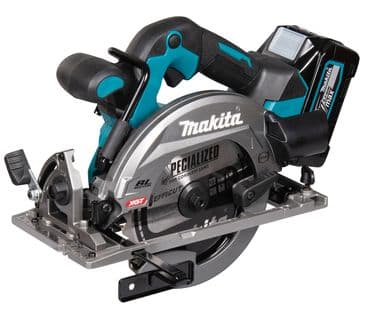 Makita Akku-Handkreissäge 57 mm HS012GD201, 40V 2x 2,5 Ah und Ladegerät