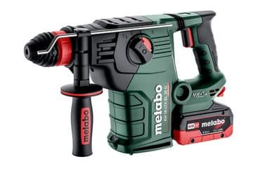 Metabo Akku-Kombihammer KH 18 LTX BL 35 Q, 2x LIHD 5,5AH + Ladegerät in metaBOX 185 XL