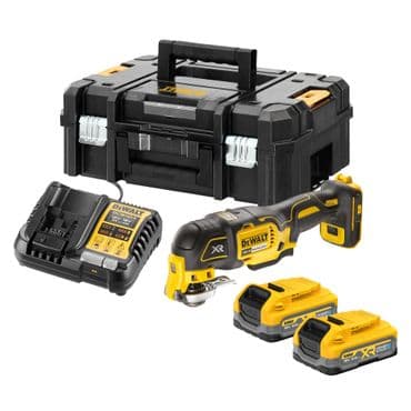 DeWALT Akku-Multi-Tool DCS356S2T, 18V, 2x 3,5 Ah Powerstack und Ladegerät in TSTAK