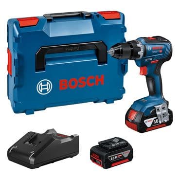 Bosch Akku-Bohrschrauber GSR 18V-55 mit 2x 5,0 Ah Akkus + Ladegerät in L-BOXX